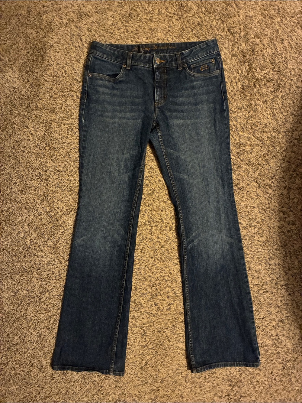 Harley-Davidson Y2K low rise bootcut jeans -size 8 long
